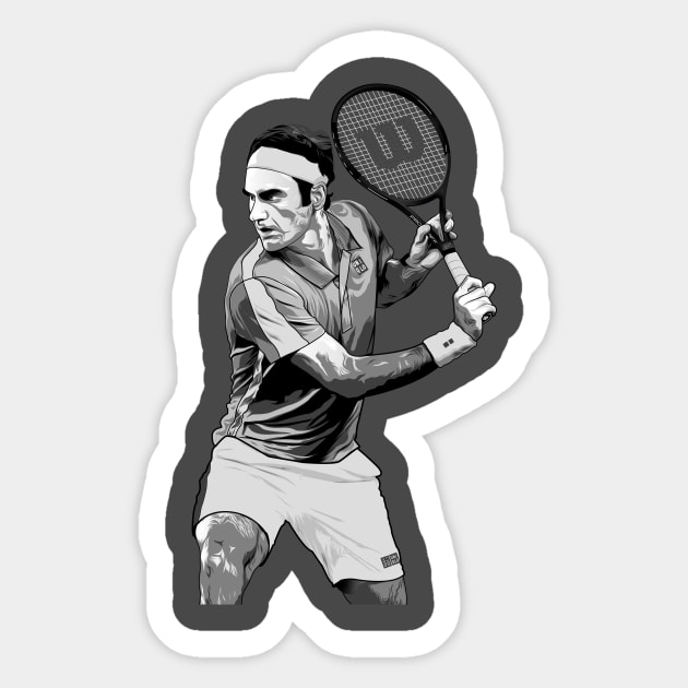 Roger Federer Sticker by kira